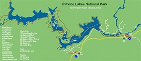 Map of Plitvice Lakes National Park - Plitvice-Lakes.info