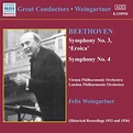Symphonies n°3 & 4: Ludwig Van Beethoven, Felix Weingartner, Felix ...