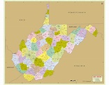 West Virginia Zip Code Map | Virginia Map