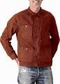 Tellason Made in USA Men's Garment Dyed Bull Denim Coverall Jacket ...