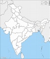 Blank Map Of India With States Boundaries