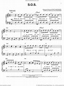 ABBA - S.O.S. sheet music for piano solo [PDF-interactive]