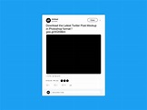 Free Twitter Post Mockup (2019) for Blank Twitter Profile Template ...