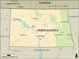 NORTH DAKOTA MAP - TravelsFinders.Com
