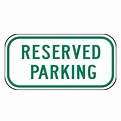Reflective Reserved Parking Sign CS948390
