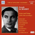 SCHMIDT, JOSEPH: Operatic Songs and Arias Recordings - NaxosDirect