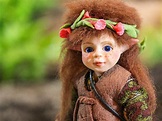 Woodland elf doll / 1:12 / 4.7 in flexible limbs | Etsy