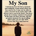 My Son ️ | Son quotes from mom, Birthday quotes for daughter, My son quotes