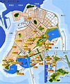 澳門景點分佈地圖 - 澳門地圖 Macau Map - 美景旅遊網