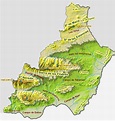 Mapa físico de la provincia de Almería 2008 - Tamaño completo | Gifex