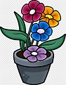 Dibujo de maceta, maceta, planta herbácea, arreglos florales, florero ...