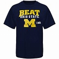 Michigan Wolverines Beat Ohio State Rivalry T-Shirt - Navy Blue