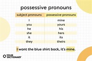 What Is a Possessive Pronoun? Meaning and Usage | YourDictionary