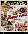 Tarzan's peligro - póster de película Fotografía de stock - Alamy