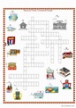 places in town crossword puzzl…: English ESL worksheets pdf & doc