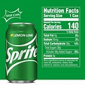 35 Sprite Label Nutrition Facts