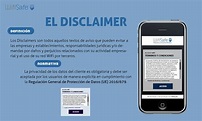 ¿Qué es un Disclaimer? ‣ WifiSafe