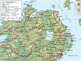 Carte de l'Irlande du Nord - Plusieurs carte du pays (villes, europe...)