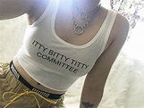 Itty Bitty Titty Committee Women's Crop Tank Xs-2xl | Etsy