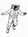 Floating Astronaut Illustration | Astronaut illustration, Astronaut ...