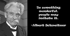 Bubbled Quotes: Albert Schweitzer Quotes and Sayings