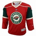 Youth Minnesota Wild Reebok Red Replica Home Jersey - Shop.NHL.com