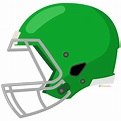 FREE Green Football Helmet Clipart (PNG file) | Pearly Arts