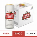Cerveza blanca Stella artois en lata x6 410 cc. - Carrefour