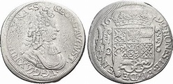 Nassau-Idstein 15 Kreuzer 1692 Georg August 1668-1721. Schw.gepr ...