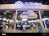 --FILE--People visit the stand of China Mobile during an expo in ...