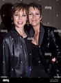 Jamie Lee Curtis (R) star of the new film " Drowning Mona", poses with ...