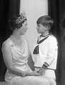 Princess Olga of Yugoslavia, née of Greece and Denmark, with her son ...
