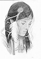 Indian Girl | Native american drawing, Painting of girl, Native ...