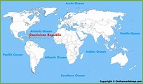 Dominican Republic location on the World Map