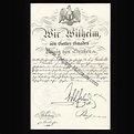 WILHELM II., Deutscher Kaiser und König (1856-1941) Bestallung ...