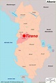 Tirana Map | Albania | Detailed Maps of Tirana