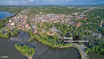 Aerial View Of Downtown Alexandria Minnesota Stock Photo - Download ...