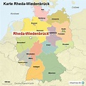 Karte Rheda-Wiedenbrück von ortslagekarte - Landkarte für Deutschland