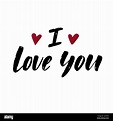 I love you letras Imagen Vector de stock - Alamy