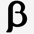 Beta Greek Alphabet Sign Symbol, PNG, 1600x1600px, Beta, Black And ...