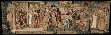 Scènes de la Légende de Saint-Etienne, d'une tenture de la Vie de Saint ...