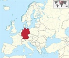 La Germania sulla mappa del mondo: paesi circostanti e posizione sulla ...