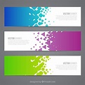 Banners coloridas abstractas | Vector Gratis