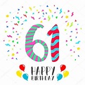 Feliz cumpleaños para 61 años de fiesta tarjeta de invitación 2024