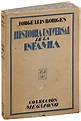 HISTORIA UNIVERSAL DE LA INFAMIA (A UNIVERSAL HISTORY OF INFAMY) by ...