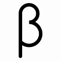 Beta greek symbol small letter lowercase font icon black color vector ...