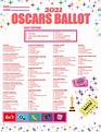 2021 Free Printable Oscars Ballot! ⋆ Brite and Bubbly