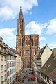 Cathedral and Rue Mercière in Strasbourg, France | Strasbourg cathedral ...
