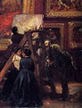 At The Louvre By Adolph Von Menzel Art Reproduction from Cutler Miles.