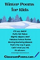 Winter Poems for Kids